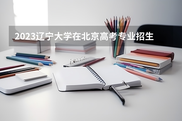 2023辽宁大学在北京高考专业招生计划人数(2024参考)