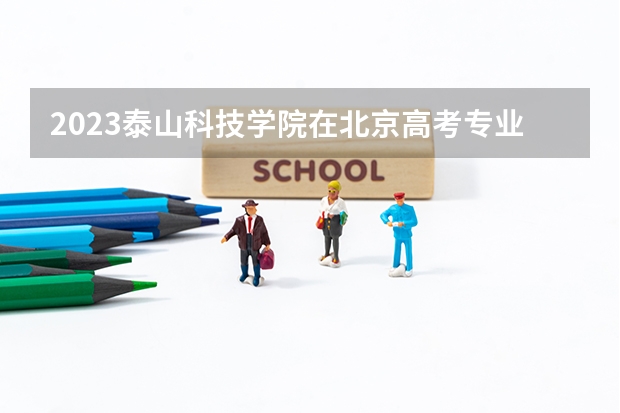 2023泰山科技学院在北京高考专业招生计划人数(2024参考)
