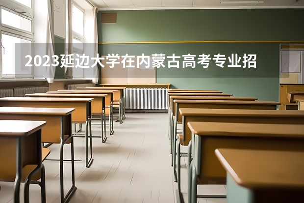 2023延边大学在内蒙古高考专业招生计划人数(2024参考)