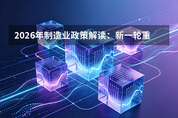 2026年制造业政策解读：新一轮重点产业链高质量发展行动，开展提质降本降碳行动