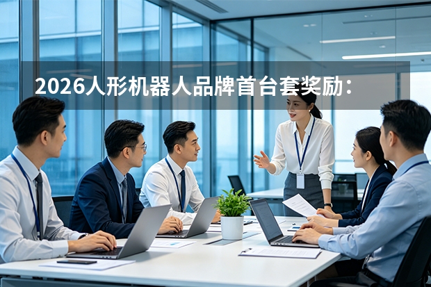 2026人形机器人品牌首台套奖励：制造企业应用路线图
