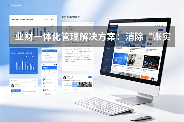 业财一体化管理解决方案：消除“账实不符”，驱动数据决策
